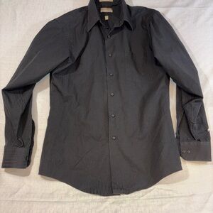 Van Heusen Charcoal Dress Shirt 15.5” 34/35
